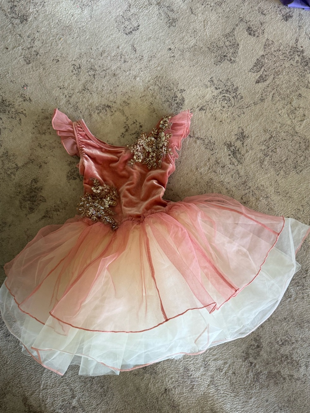 Weissman Pink and White Tulle Dance Costume - Ballet - CS